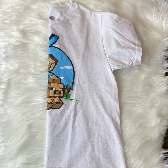 T-shirt Minecraft manches longues bleu tnt Bleu - Prêt-à-Porter